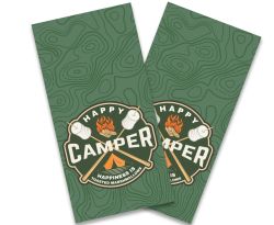 "Happy Camper Marshmallows" Cornhole Wrap